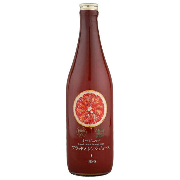 [Expiration date 2026.08.06 or later] Telvis Organic Blood Orange Juice 720ml bottle x 6 bottles [Shipped in Japan]