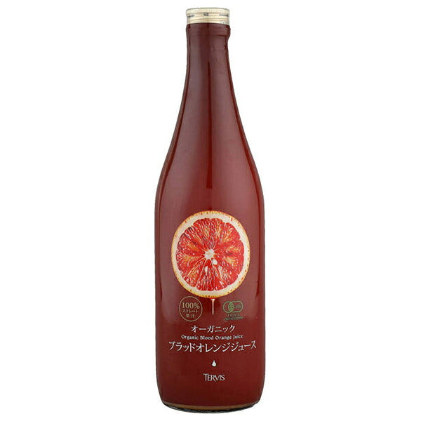Telvis Organic Blood Orange Juice 720ml bottles x 6 bottles [shipped in Japan]