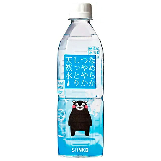 Sanko Smooth, Silky & Refreshing Natural Water 500ml PET x 24 Bottles [Ships from Japan]