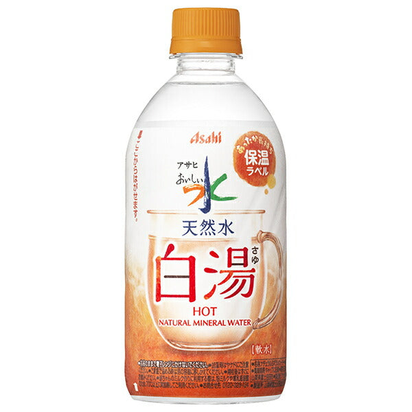 Asahi Soft Drinks Delicious Water Natural Water White Water 475ml PET Bottles x 24 Bottles [Shipped in Japan]