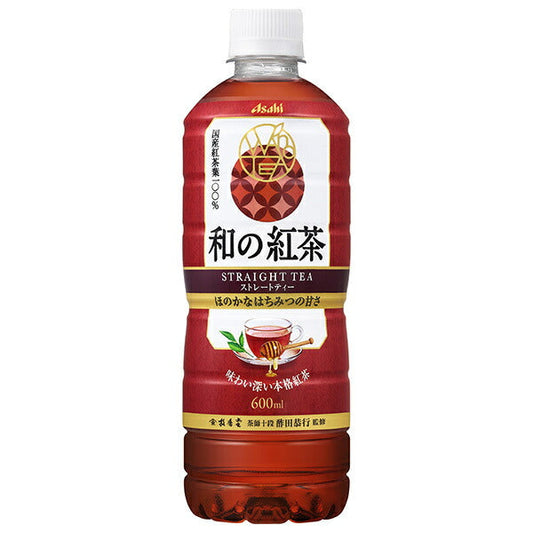 アサヒ飲料 和の紅茶 ストレートティー ~国産はちみつ仕立て~ 600mlペットボトル×24本入【日本出荷】