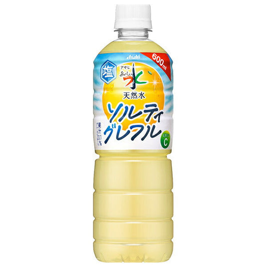 Asahi Soft Drinks Delicious Water Natural Water Salty Greffle 600ml PET bottle x 24 pieces [Shipped in Japan]