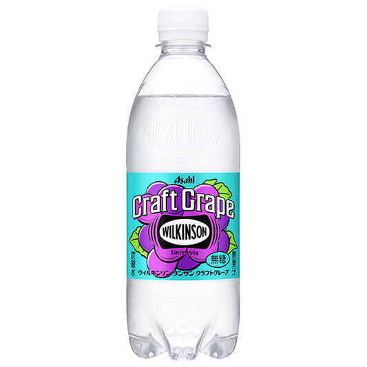 Asahi Soft Drinks Wilkinson Tansan Craft Grape 500ml PET Bottles x 24 [Ships from Japan]