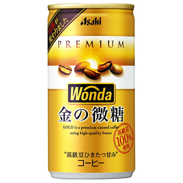 Asahi Soft Drinks WONDA Kin no Mito 185g can x 30 pieces [Shipped in Japan]