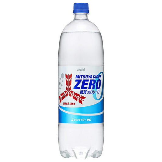 Asahi Mitsuya Cider ZERO 1.5L PET Bottle x 8 [Ships from Japan] 