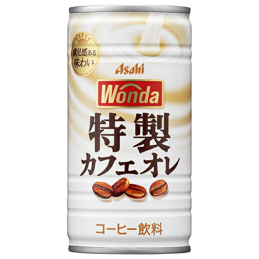Asahi Beverages WONDA Special Café au Lait, 185g Can x 30 Cans [Ships from Japan] 