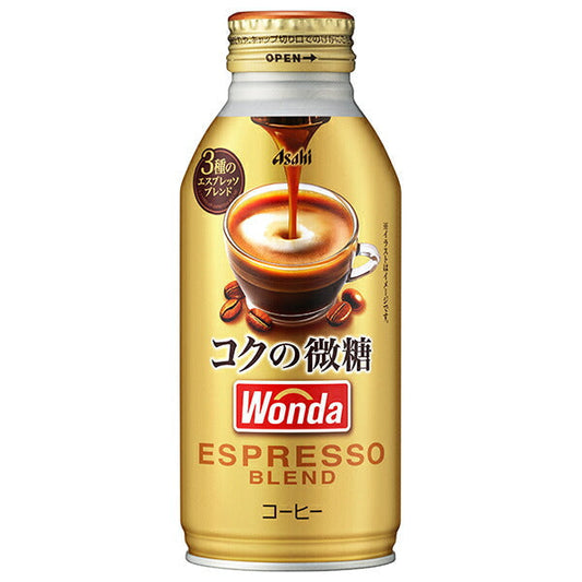Asahi Beverages WONDA Rich, Lightly Sweetened 370g Bottle Can x 24 [Ships from Japan] 