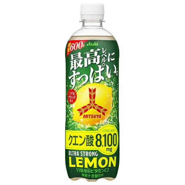 Asahi Mitsuya Super Strong Lemon 570ml PET Bottle x 24 