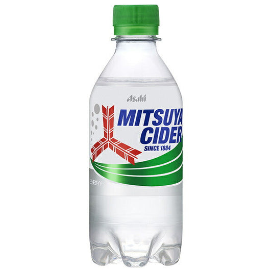 Best before date: March 13, 2026 or later. Asahi Mitsuya Cider 300ml PET bottles x 24 [Ships from Japan] 
