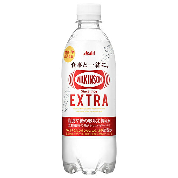 Asahi Wilkinson Tansan Extra Sparkling Water 490ml PET Bottles x 24 [Ships from Japan]
