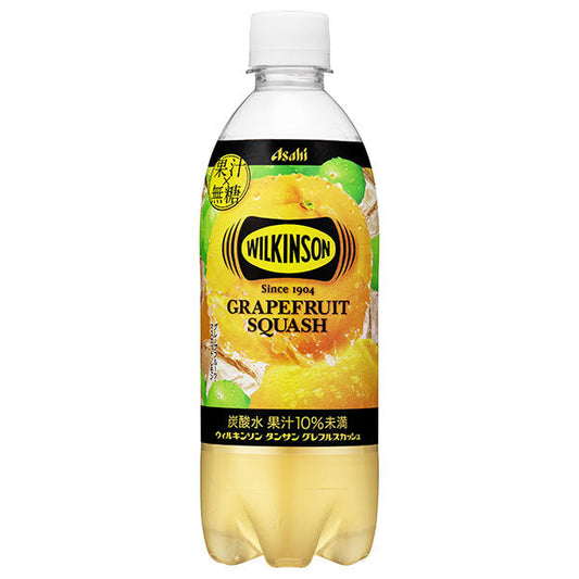 Asahi Soft Drinks Wilkinson Tansan Greffle Squash 490ml plastic bottle x 24 bottles [shipped in Japan]