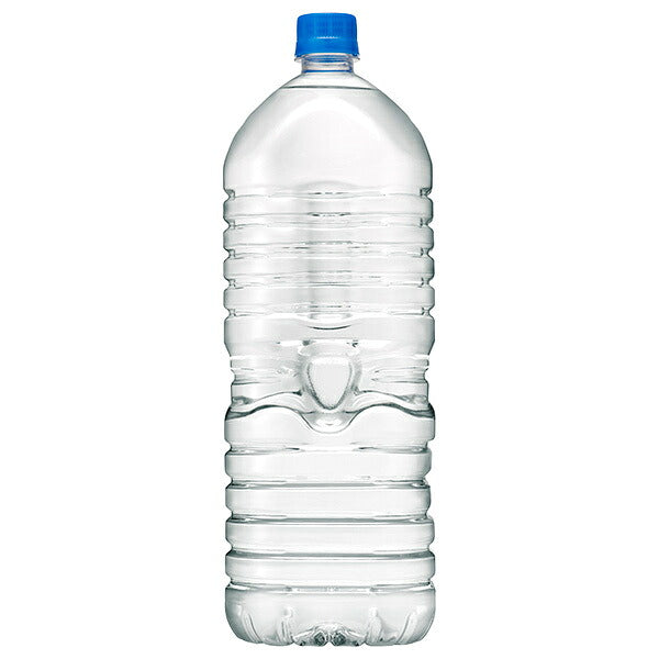 Asahi Soft Drinks Delicious Water Natural Water Labelless Bottle 2L PET Bottles x 9 Pieces [Shipped in Japan]
