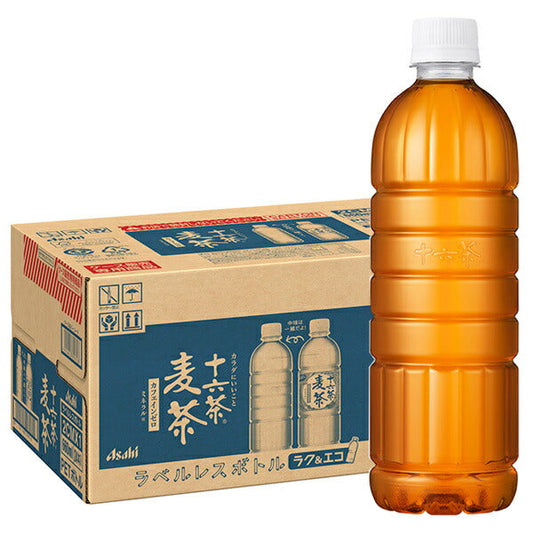 [Expiration date 2026.07 or later] Asahi Beverage Jurokucha Mugicha Labelless Bottle 660ml PET bottle x 24 bottles [Shipped in Japan]