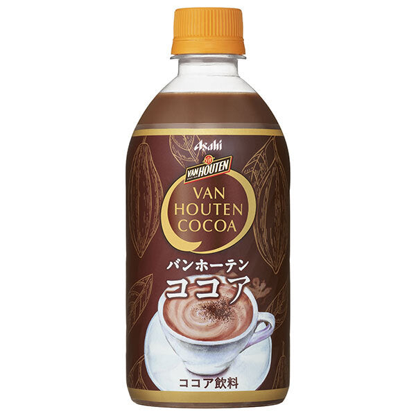 Asahi Soft Drinks Van Houten Cocoa 470 ml PET Bottles x 24 [Ships from Japan]