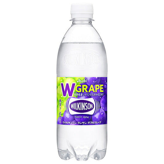 Asahi Wilkinson Tansan Double Grape 500ml PET Bottles x 24 [Ships from Japan] 