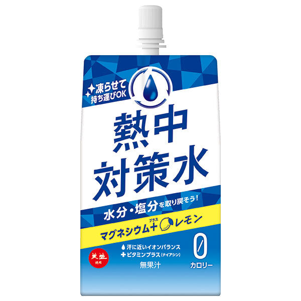 Ako Kasei Heatstroke Prevention Water, Lemon Flavor, 300g Pouch x 30 Bottles 
