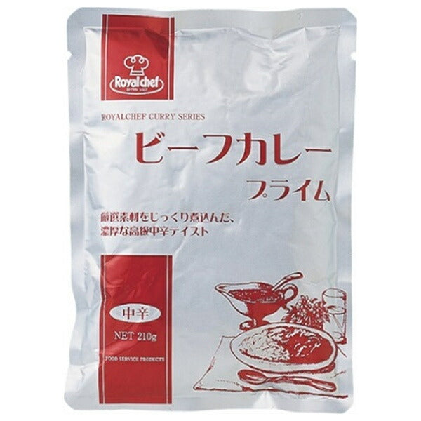 Royal Chef Beef Curry Prime, Medium Spicy, 210g x 10 bags [Ships from Japan] 