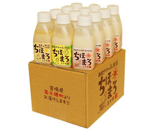 高千穂ムラたび あまざけ+乳酸菌ちほまろ12本セット(プレーン、へべす、玄米各4本) (150g×12本)×1箱入【日本出荷】