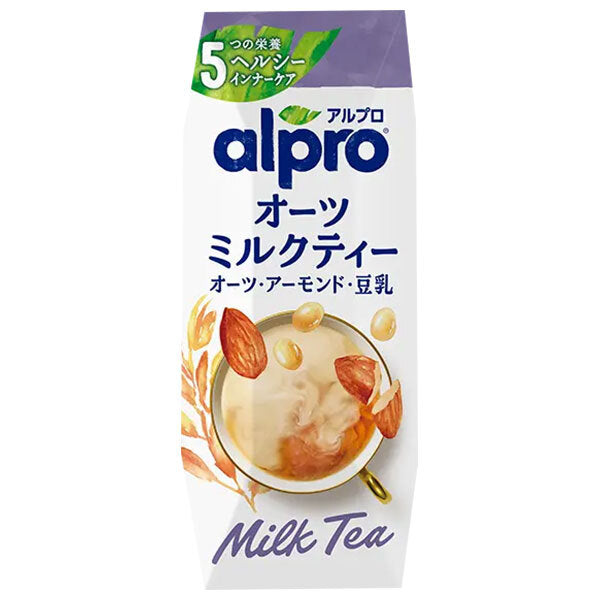 Danone Japan Alpro Premium 3-Blend Milk Tea Oat Drink 250 ml x 18 Cartons [Ships from Japan]