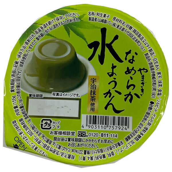 Yamazaki Bread Smooth Mizu Yokan (Uji Matcha) 155g x 12 pieces [Shipped in Japan]
