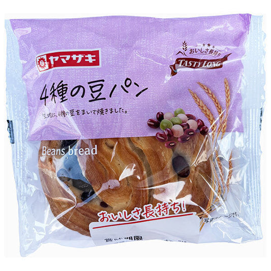 Yamazaki Baking Tasty Long 4 types of bean bread 10 bags [shipped in Japan]