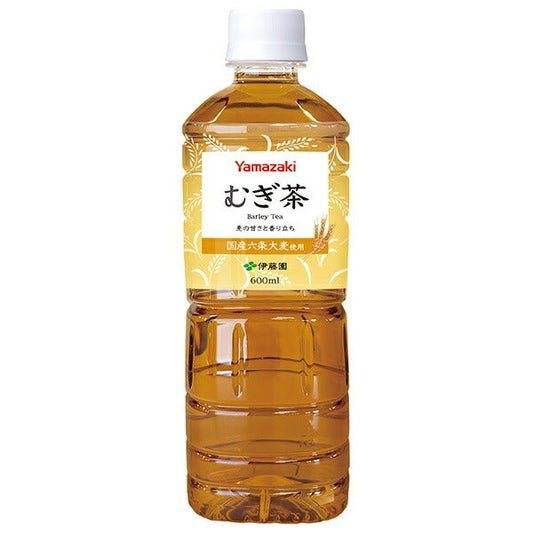 山崎製パン 麦茶 600mlペットボトル×24本入【日本出荷】