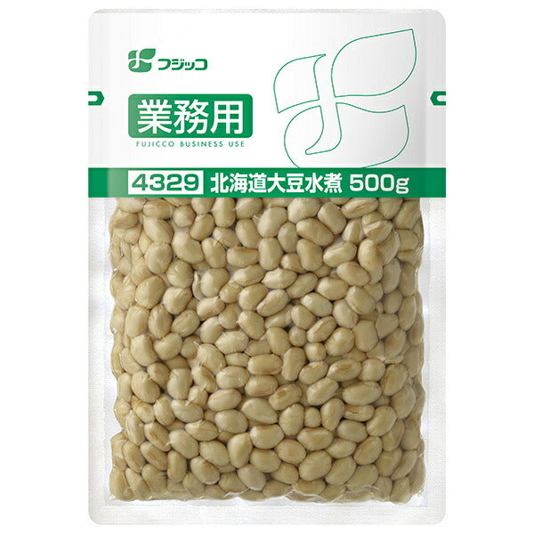 Fujicco Commercial-Grade Boiled Hokkaido Soybeans, 500g x 10 Bags [Ships from Japan] 
