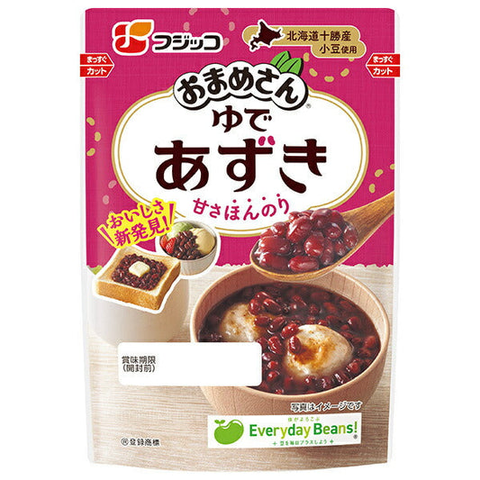 フジッコ おまめさん ゆであずき 150g×10袋入【日本出荷】
