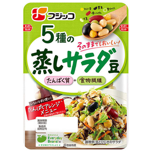 フジッコ 5種の蒸しサラダ豆 70g×12袋入【日本出荷】