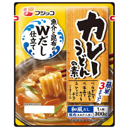 Fujikko Curry Udon Mix Japanese Style Dashi 300g x 10 bags [Shipped in Japan]