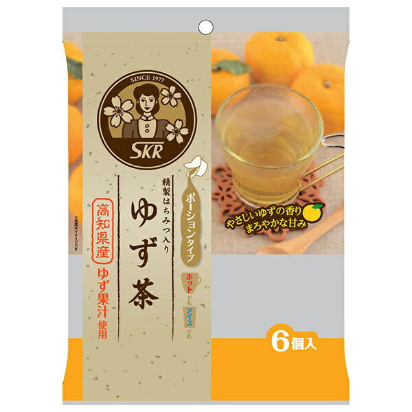 Sakura Foods Yuzu Tea, Portion Type (23g x 6 bags) x 12 bags [Ships from Japan] 