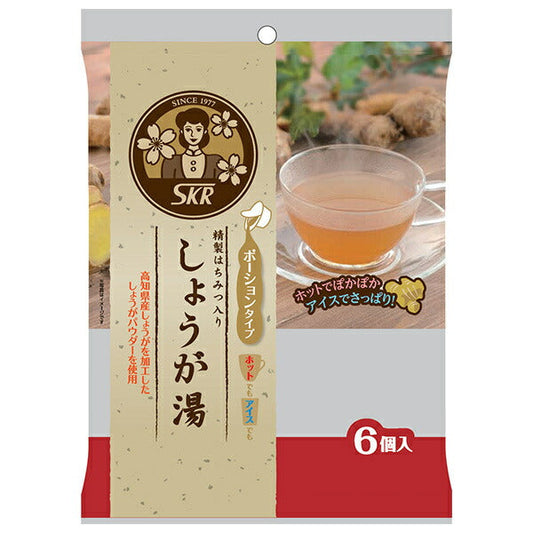 Sakura Foods Ginger Tea, Portion Type (22g x 6 bags) x 12 bags [Ships from Japan] 