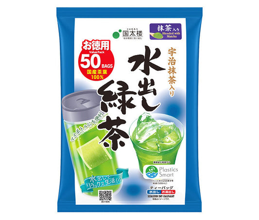 国太楼 宇治抹茶入り水出し緑茶ティーバッグ50P 175g(50P)×12袋入【日本出荷】