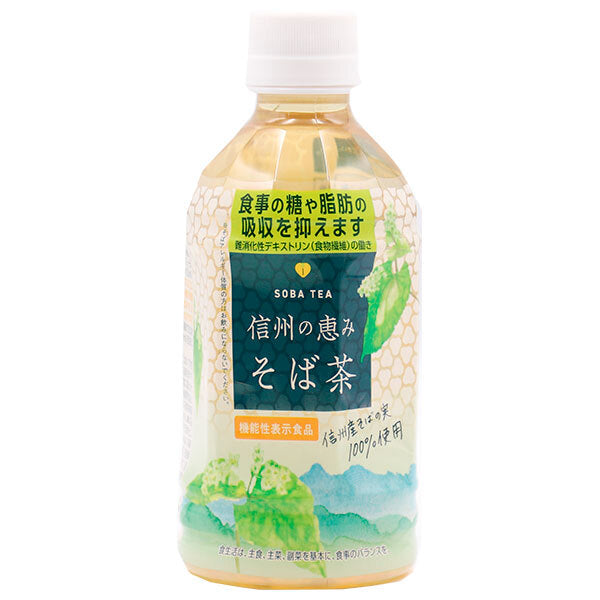 日穀製粉 信州の恵み そば茶【機能性表示食品】 350mlPET×24本入【日本出荷】