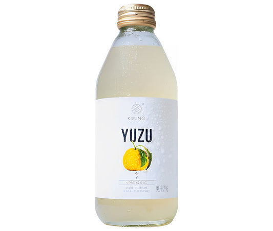 KIMINO DRINKS Yuzu Sparkling Juice, 250ml Bottles x 24 [Ships from Japan] 