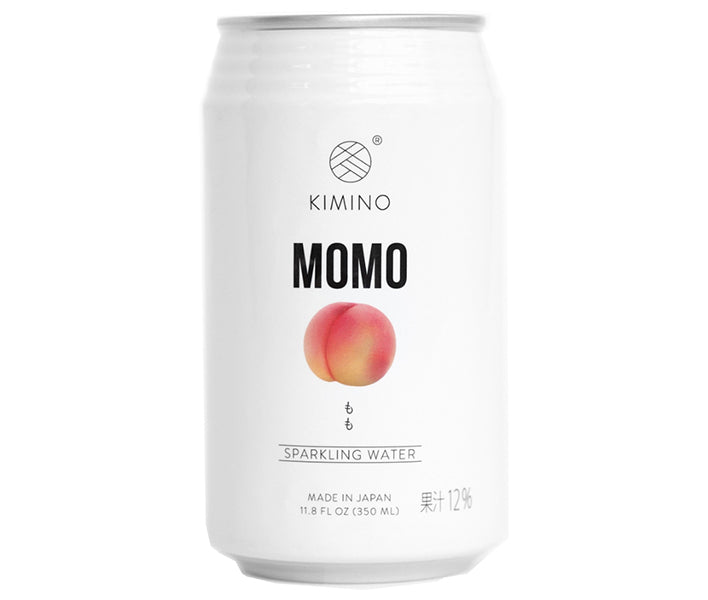 KIMINO DRINKS ももスパークリングウォーター 350ml缶×24本入【日本出荷】