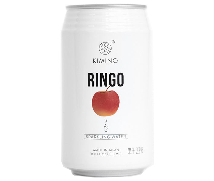 KIMINO DRINKS Apple Sparkling Water, 350ml Cans x 24 [Ships from Japan] 