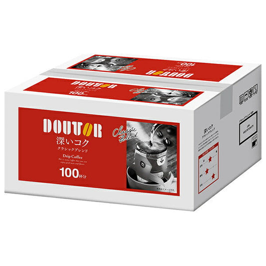 Doutor Coffee Doutor Drip Coffee Classic Blend (10g x 100 packs) x 1 box [Ships from Japan] 