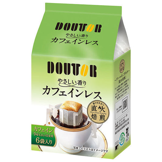 Doutor Coffee, Gentle Aroma, Decaffeinated (7g x 6 bags) x 36 packs [Ships from Japan] 