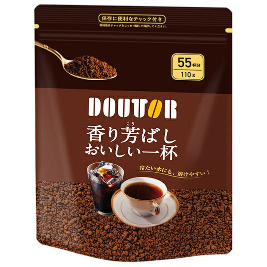 Doutor Coffee Aromatic & Rich Instant Coffee - 110g Bags x 12 [Ships from Japan]