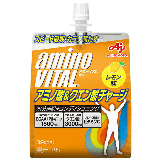 Ajinomoto Amino Vital Jelly Amino Acid & Citric Acid Charge, 180g Pouch x 24 [Ships from Japan]
