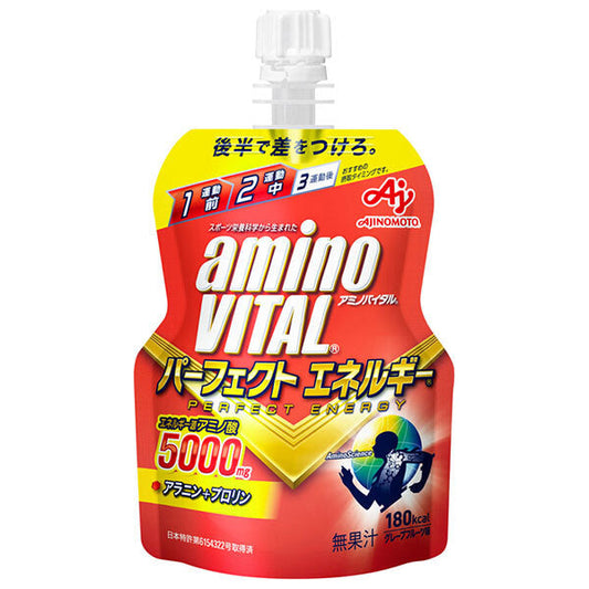 Ajinomoto Amino Vital Jelly Perfect Energy, 130g pouch x 24 packs [Ships from Japan] 