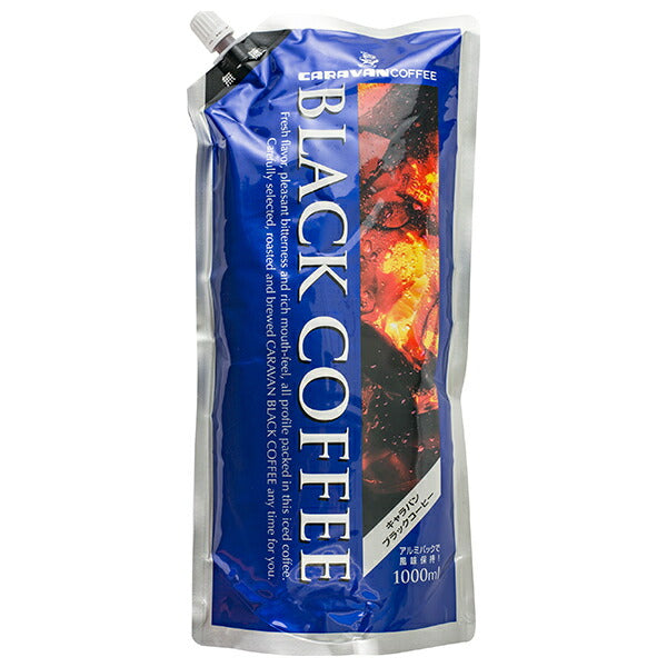 Caravan Coffee Black Coffee Unsweetened 1L x 6 bottles [Shipped in Japan]