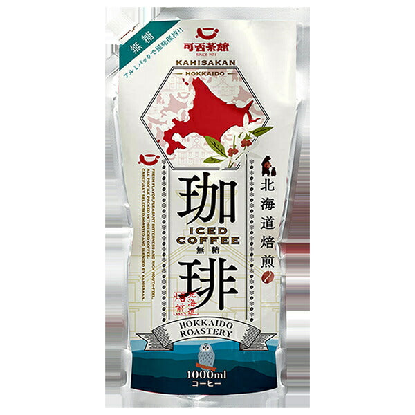 Caravan Coffee Kaikachakan Iced Coffee Pouch Type Unsweetened 1L x 6 bottles [Shipped in Japan]