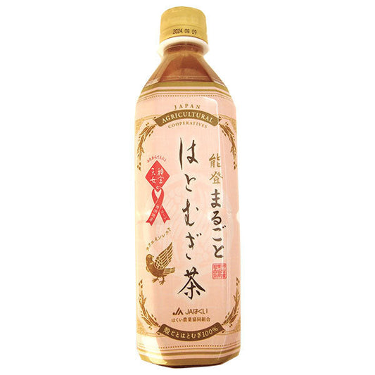 JA Hakui Shinpo Tennyo Hato Mugicha 500ml plastic bottle x 24 bottles [shipped in Japan]