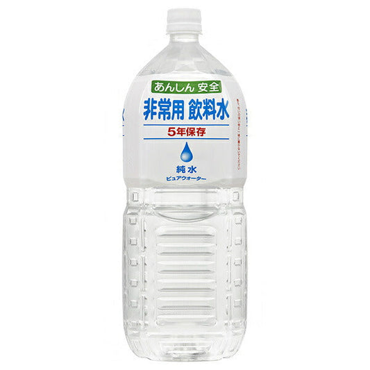 Acido Emergency Drinking Water 2000ml PET bottles x 6 bottles [Shipped in Japan]