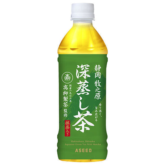 Ashido Deep-Steamed Tea, 500ml PET Bottle x 24 Bottles [Ships from Japan] 