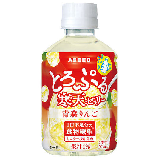 Acid Toropuru Agar Jelly Aomori Apple 270ml PET bottle x 24 pieces [Shipped in Japan]