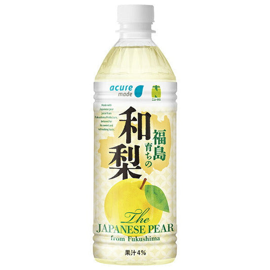 Accumade Fukushima grown Japanese pear 500ml plastic bottle x 24 pieces [shipped in Japan]