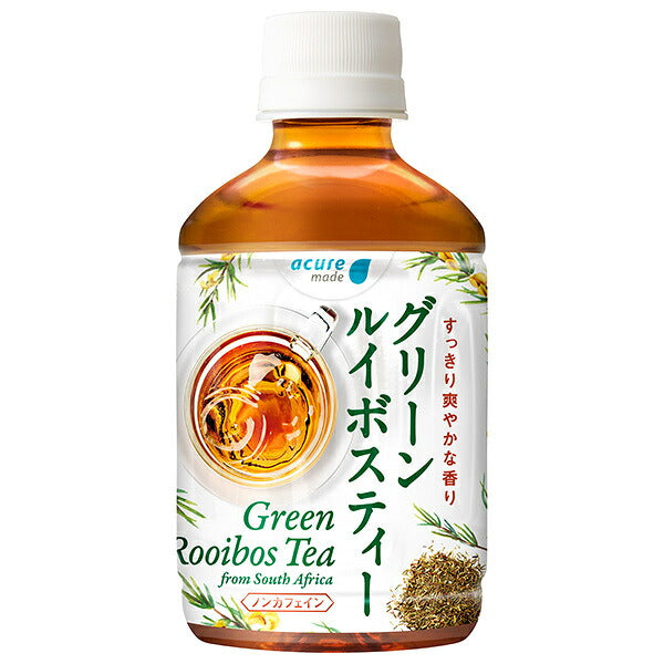 AcuMade Green Rooibos Tea 280ml PET Bottles x 24 [Ships from Japan]